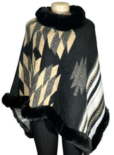 Load image into Gallery viewer, Winter Poncho - Black
